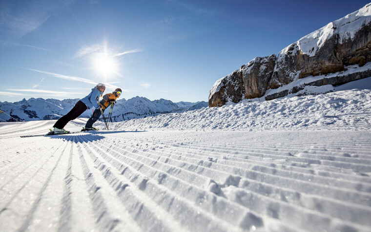 Skiing at Ifen | © Kleinwalsertal Tourismus eGen | Photographer: Bastian Morell